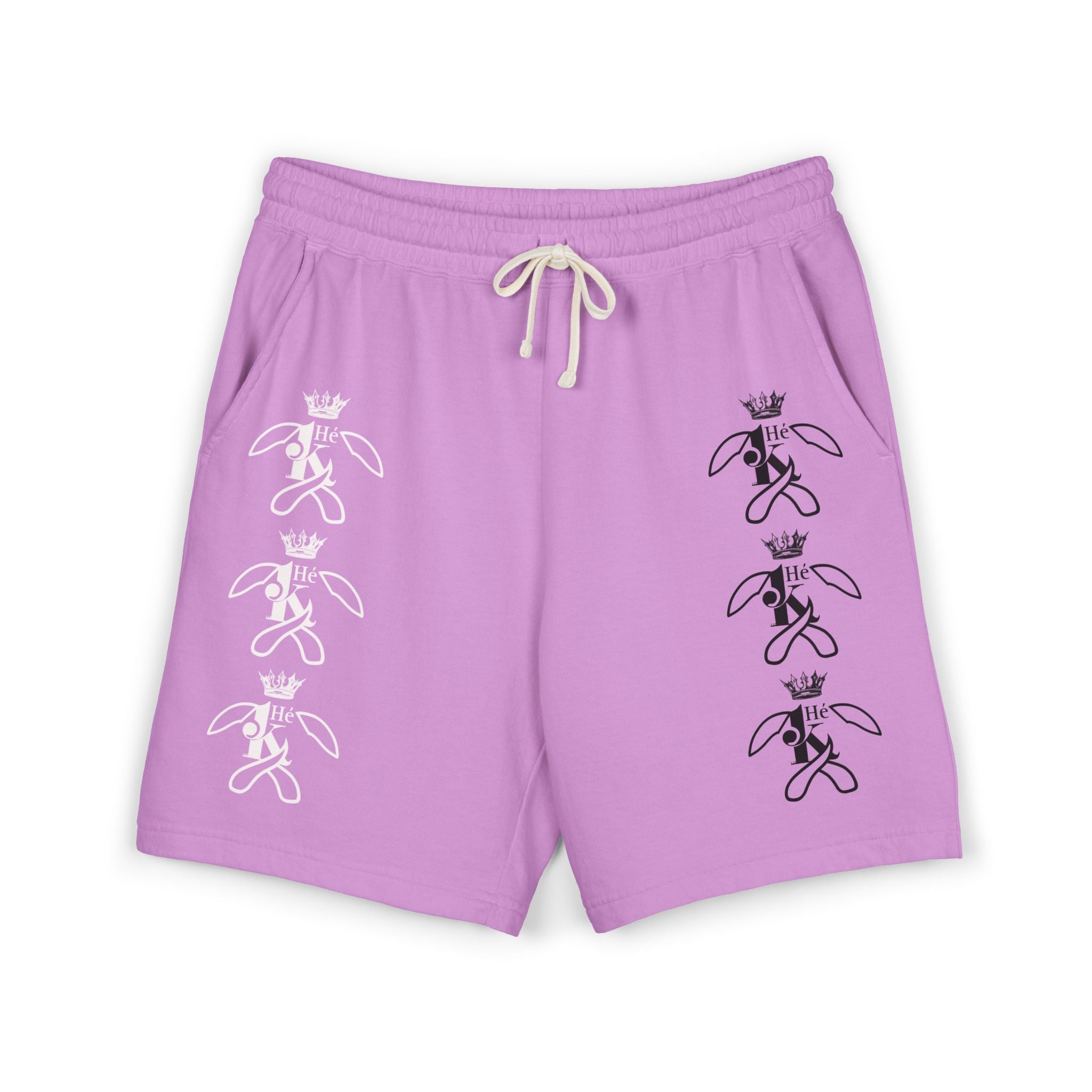 K Crowned Bunny Graphic Sweat Shorts M1W&B