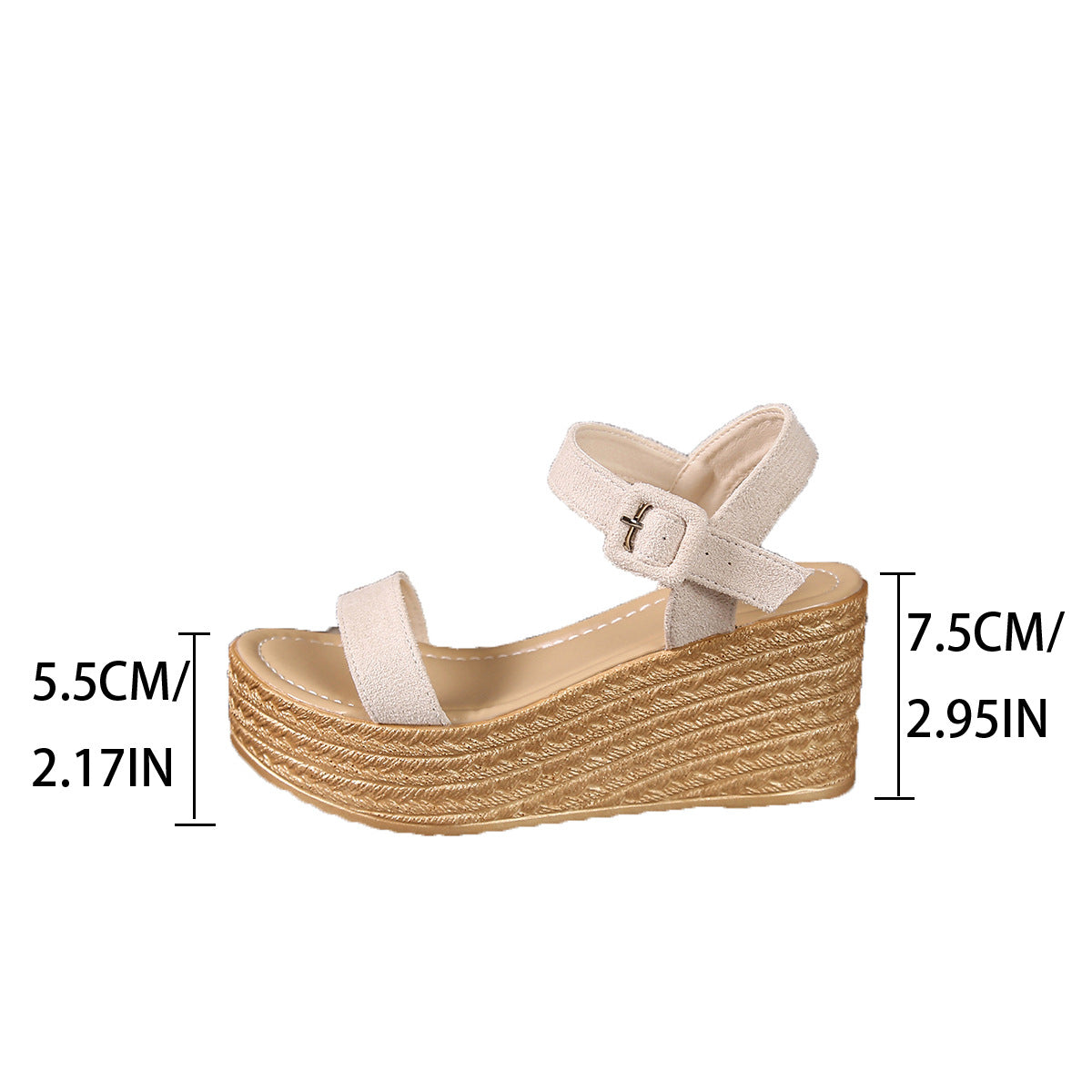 K Wedge Platform Sandals