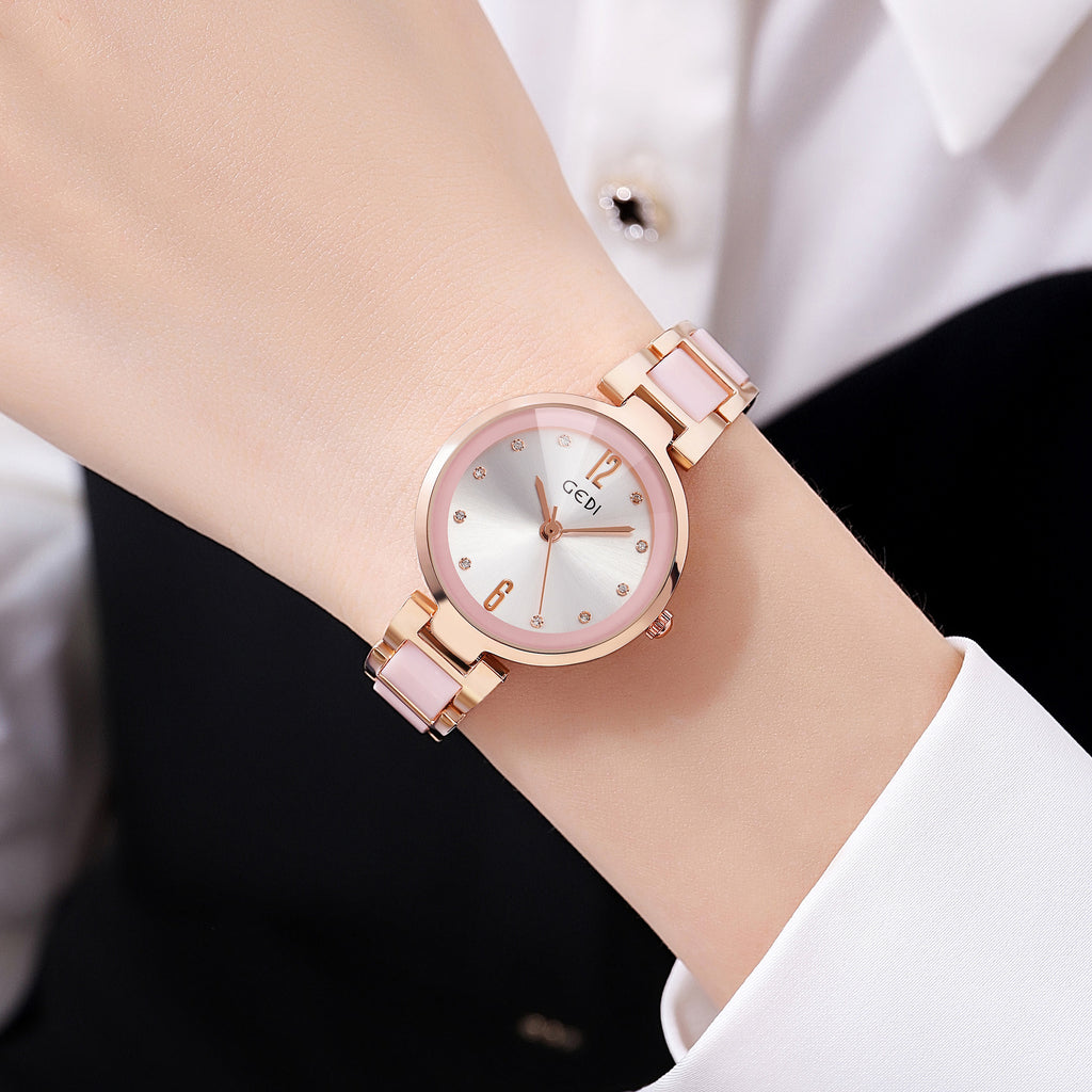 K Simple Elegant Waterproof Women's Quartz Watch