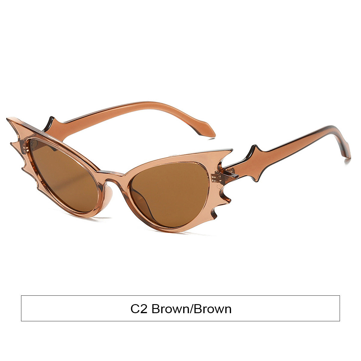 K Cat's Eye Exaggerated Personalized Shaped Decoration Glasses