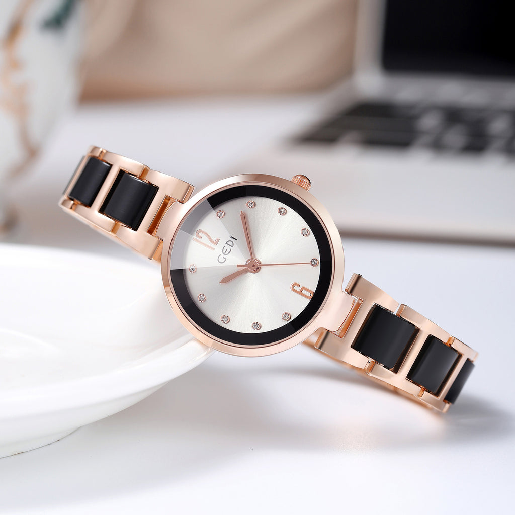 K Simple Elegant Waterproof Women's Quartz Watch
