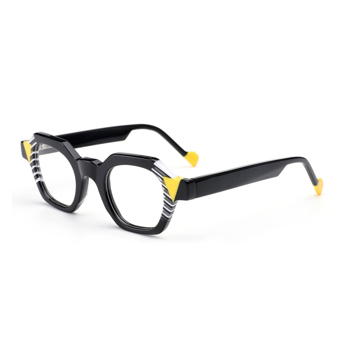 K Optical Glasses Frame Multilateral Box Fashion Plain Glasses