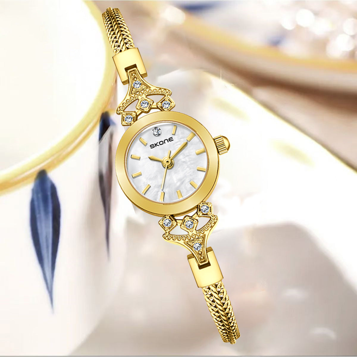 K Premium Small And Exquisite Waterproof Quartz Watch For Women