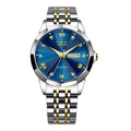 K Mens Dual-calendar Waterproof Luminous Quartz Watch