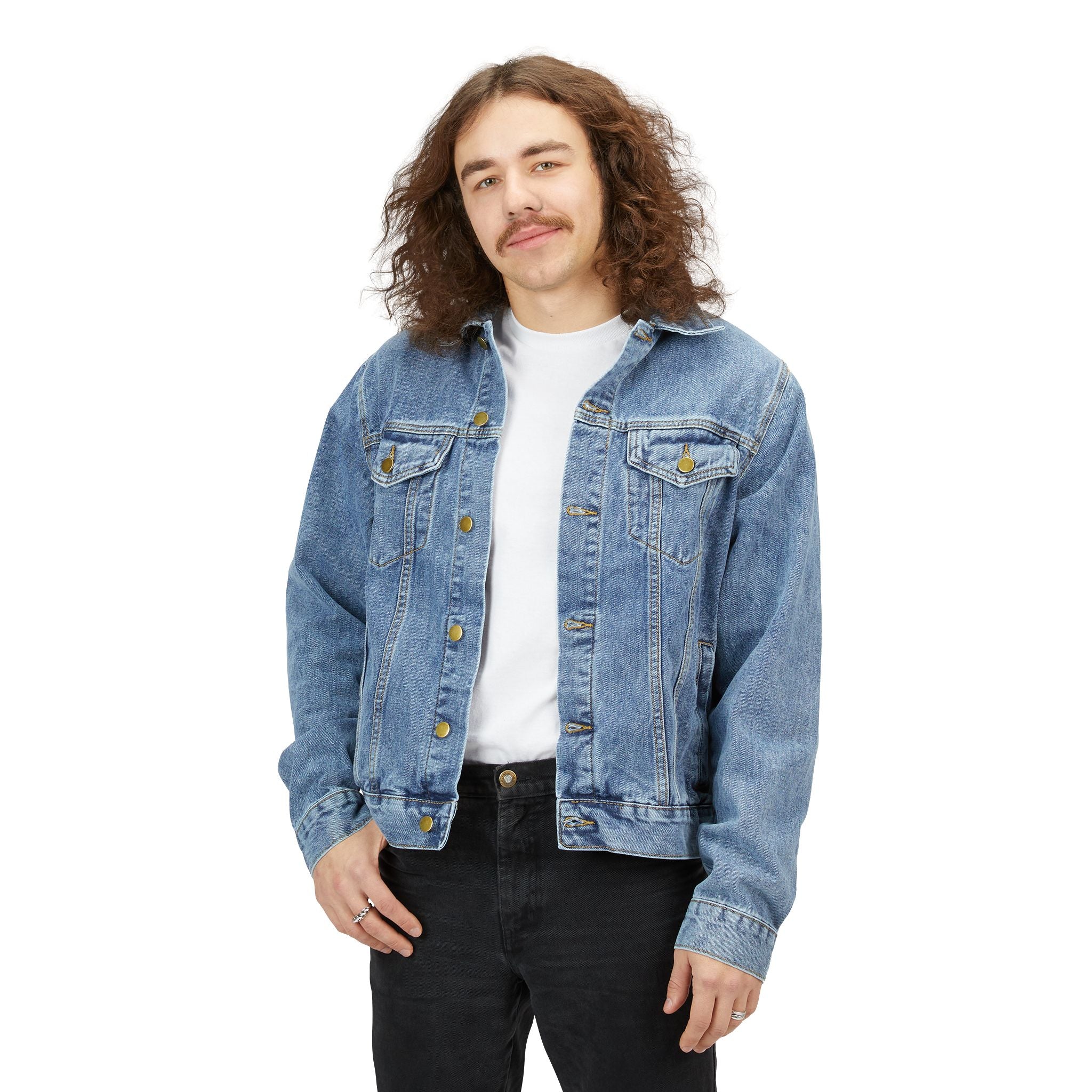 K Embroidered Golden Bee Denim Jacket M1G