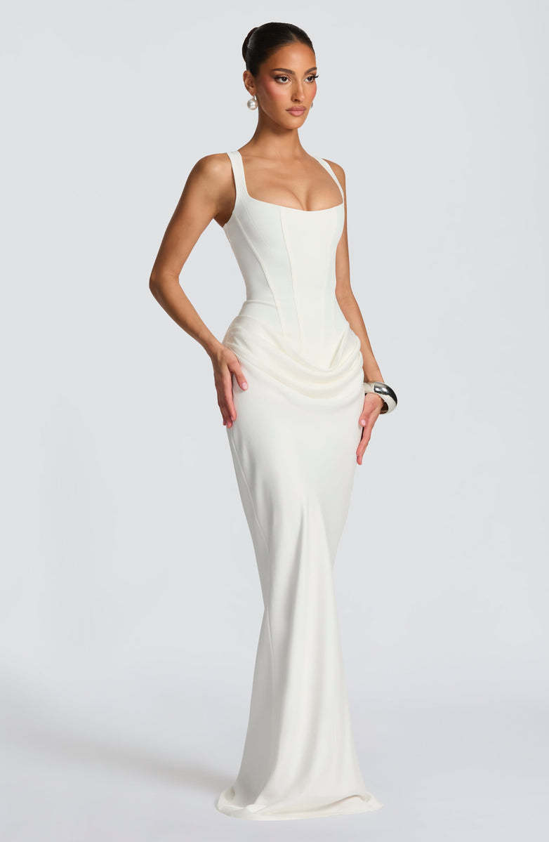 K Women's Strapless Sleeveless Sheath Maxi Dress