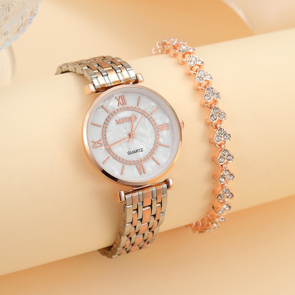 K Stylish Graceful Simple Gold Quartz Watch