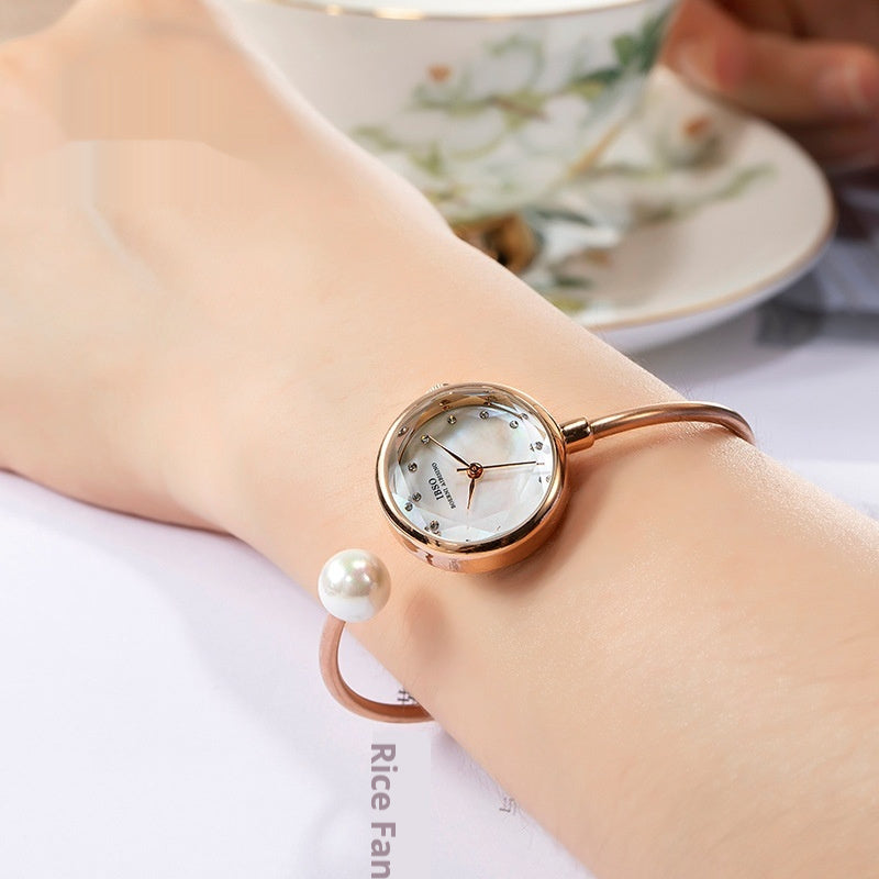 K Women's Bracelet Watch Shell Surface Pearl