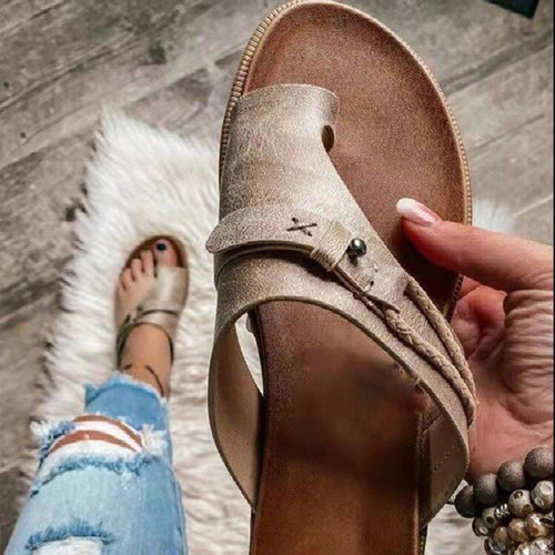 K Closed-Toe Slippers Comfortable All-Match