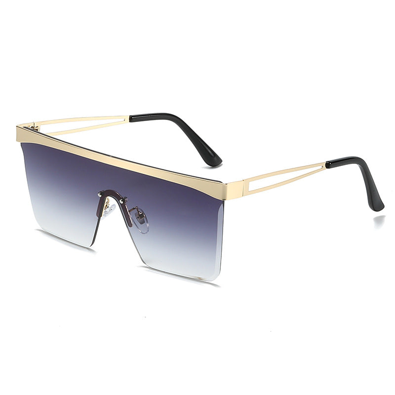 K European And American Square Pair Sunglasses One-piece Lens