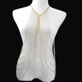 K Crystal Multi-layer Tassel Long Necklace Body Chains