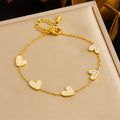 K Bai Bei Loving-Heart Accessories Clavicle Chain Stainless Steel Womens Set