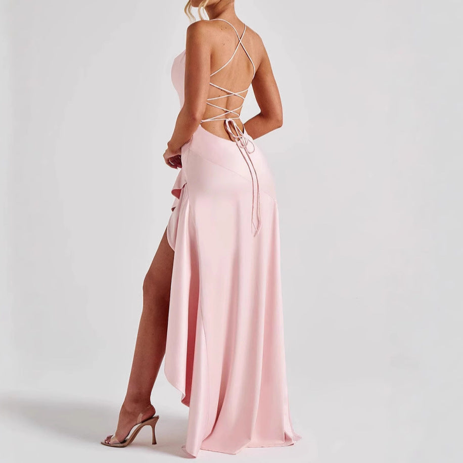 K Women's Backless Ruffles