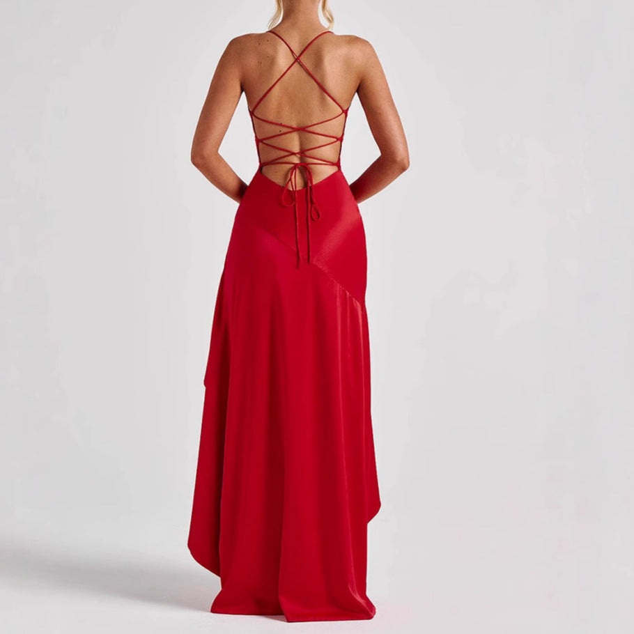 K Women's Backless Ruffles