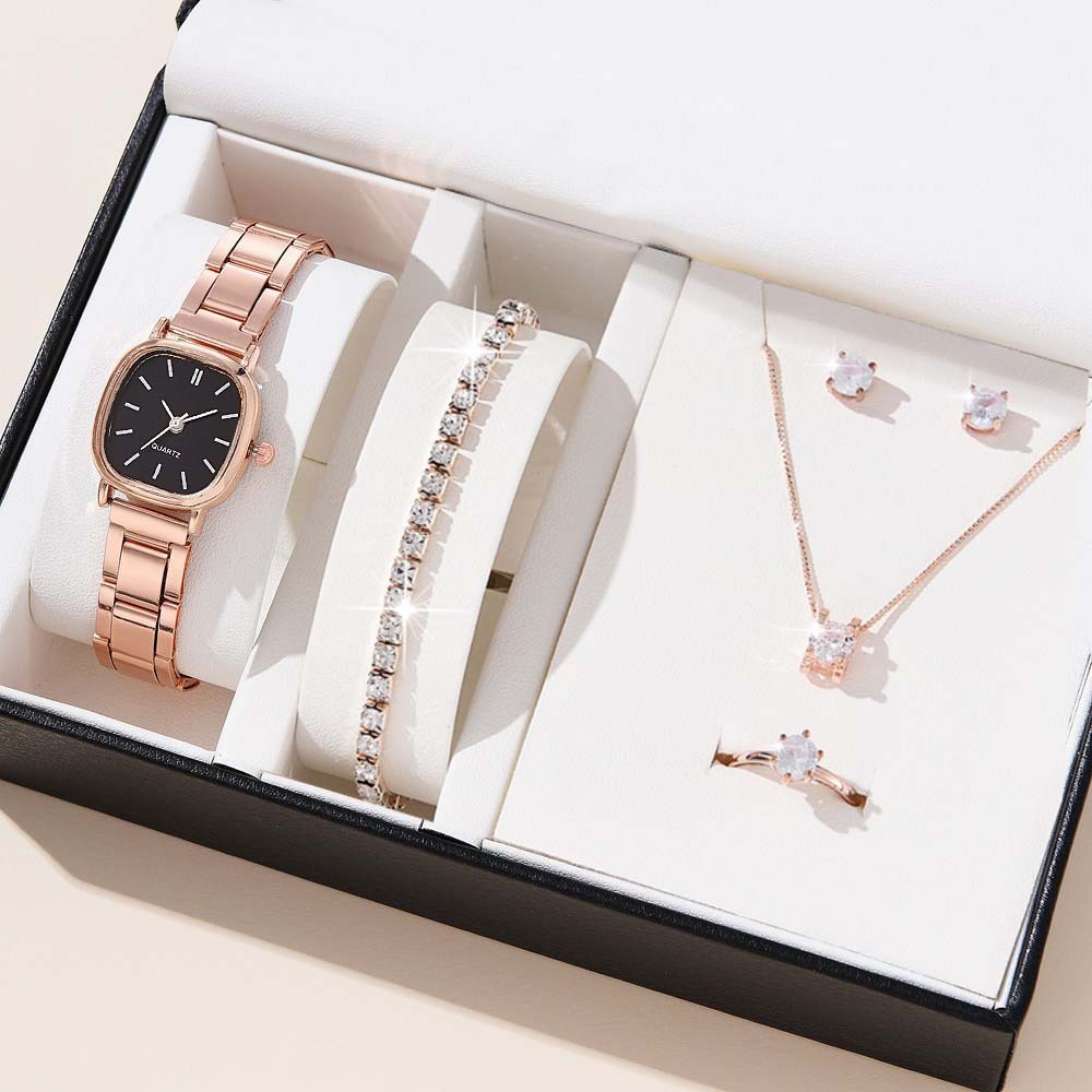 K Women's Alloy Square Roman Quartz Watch