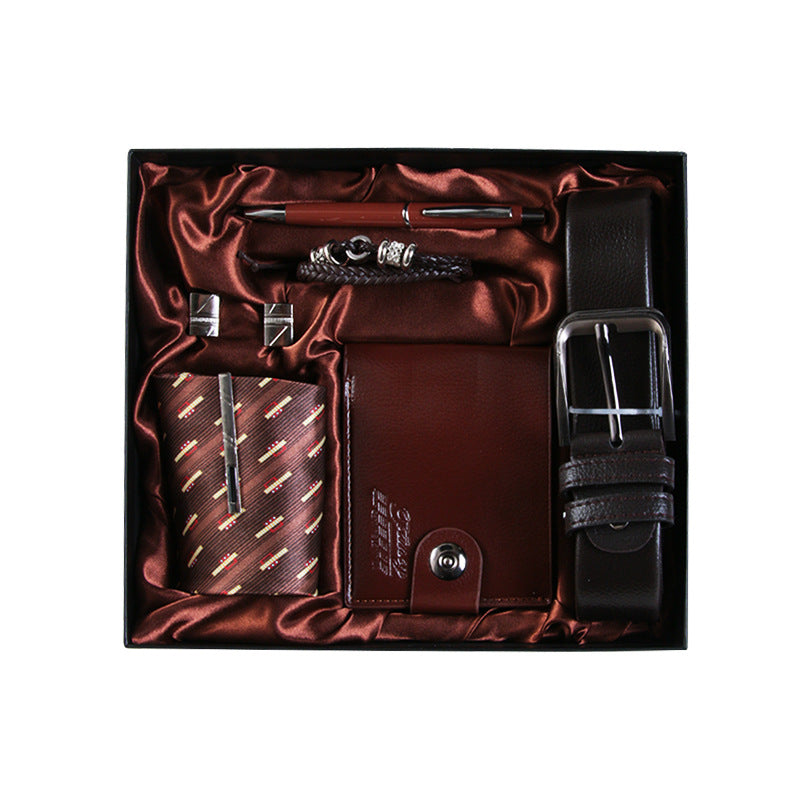 K Cross-Border Men's Gift Business Gift Suit Belt Wallet For Boyfriend Valentine's Day Christmas Gift