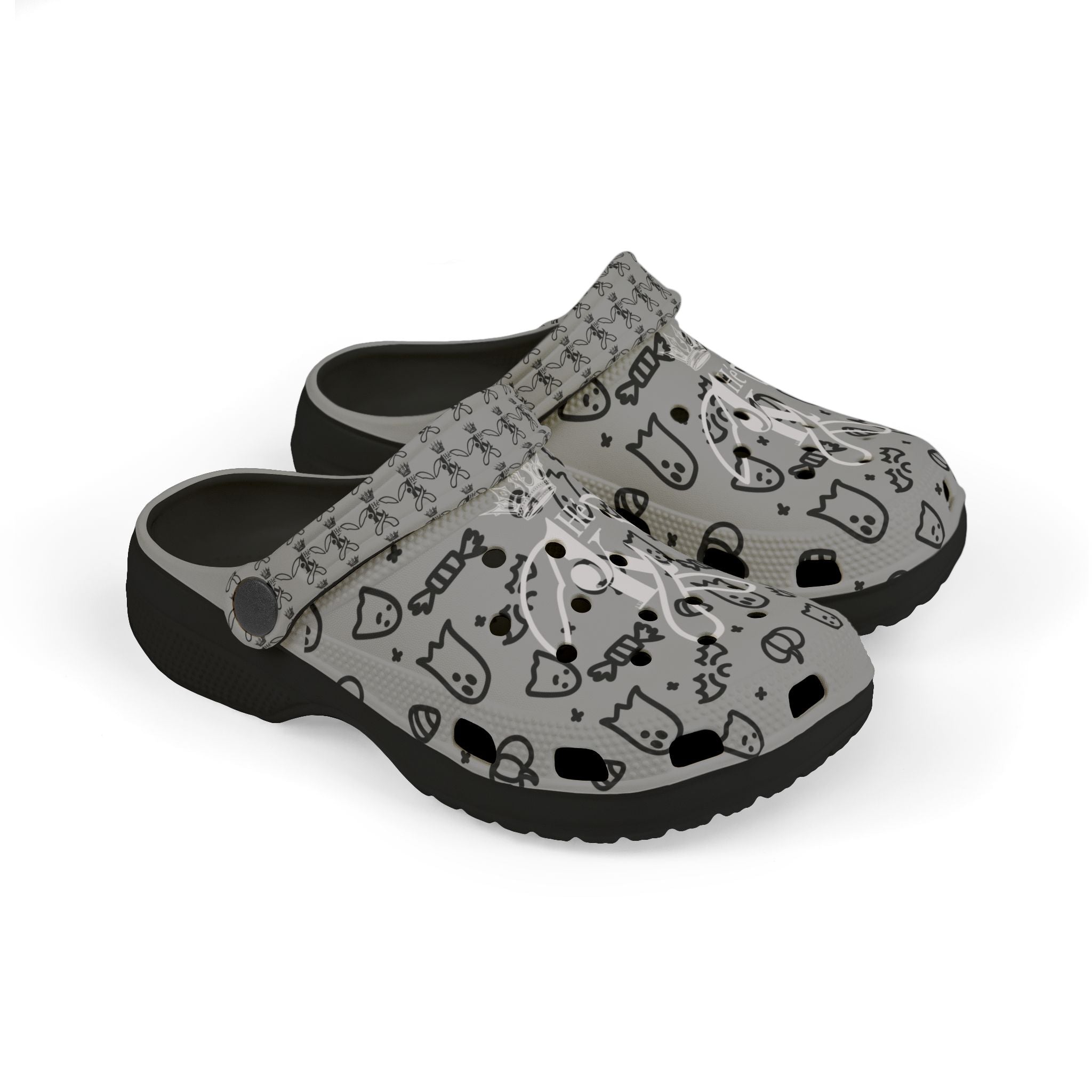 KK Kids Ghost & Pumpkin EVA Foam Clogs M1W&B