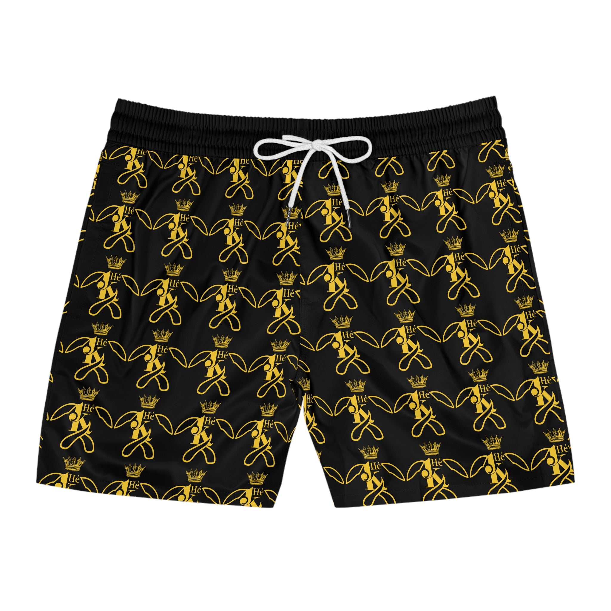 K Gold Bee Pattern Swim Shorts M2G
