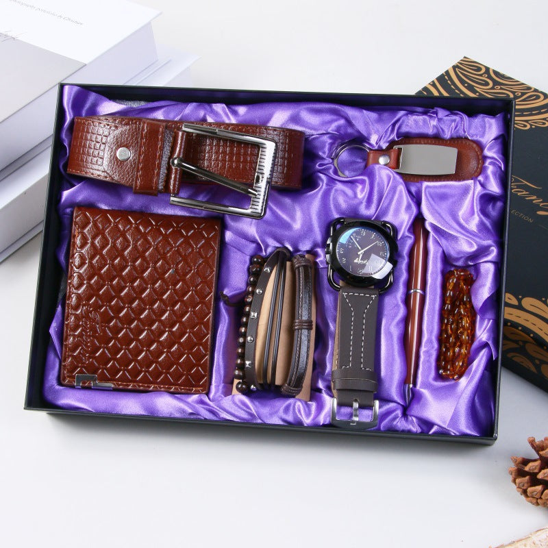 K Cross-Border Men's Gift Business Gift Suit Belt Wallet For Boyfriend Valentine's Day Christmas Gift