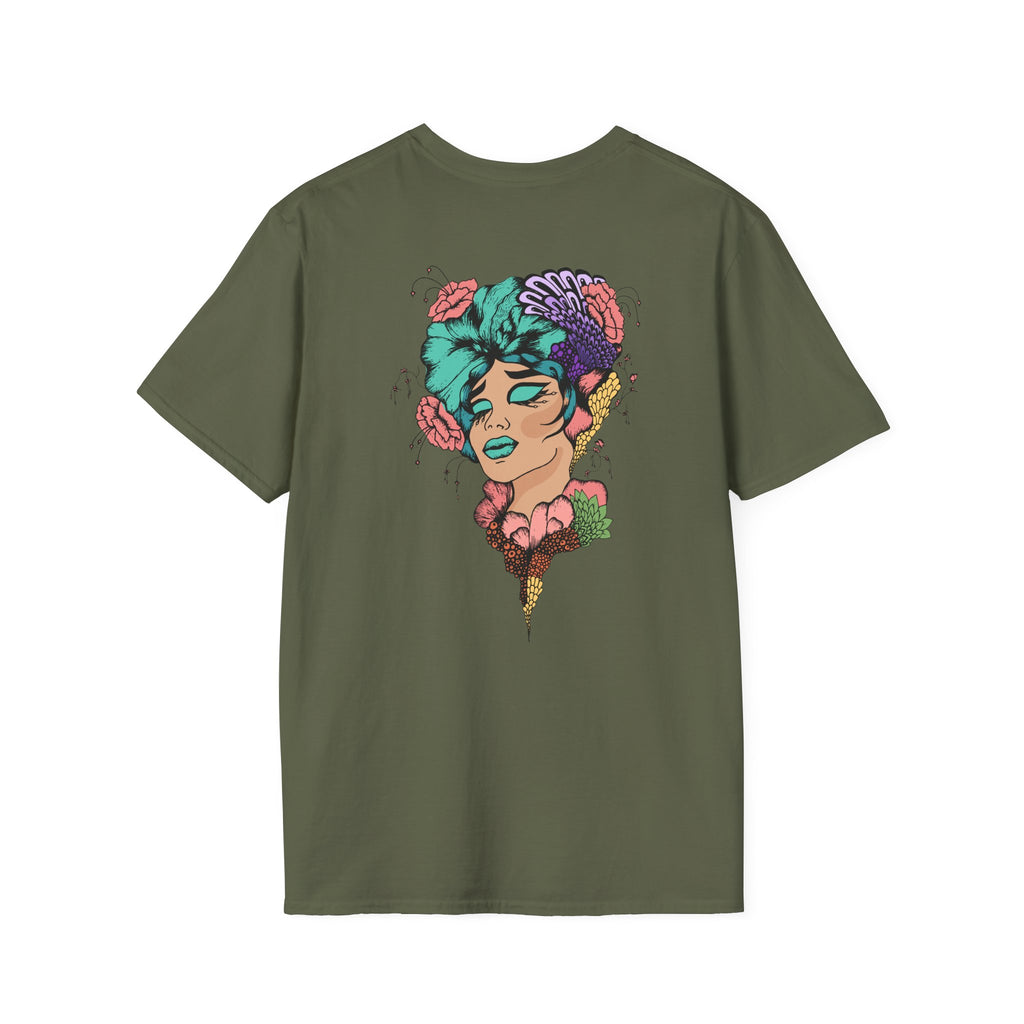K Colorful Retro Female Portrait T-Shirt M2V