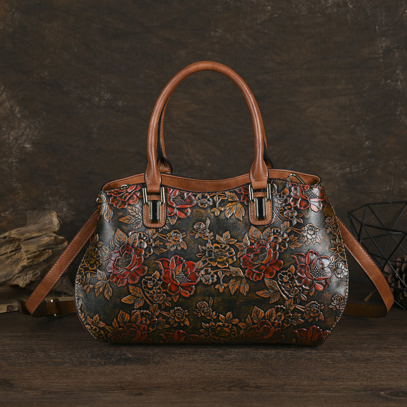K Retro Large-Capacity Handheld Shoulder Bag