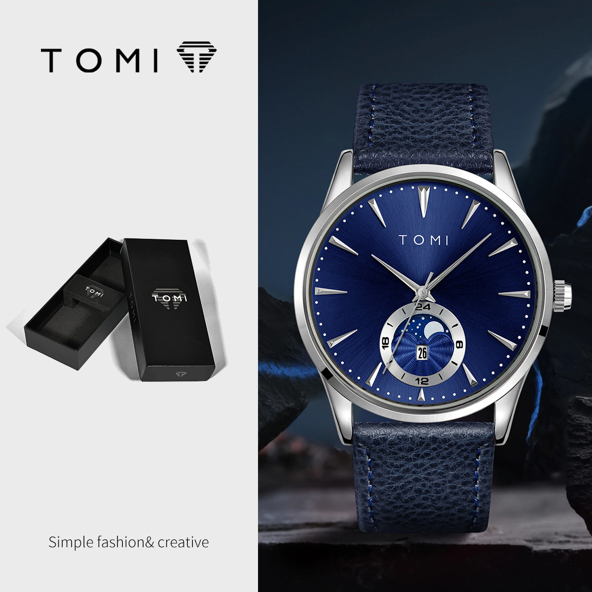 K Korean-style Fashionable Round Watch