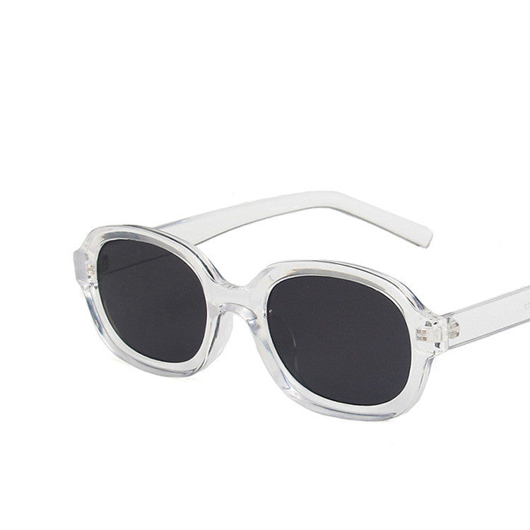 K Oval Trend Fashion Concave Statement Sunglasses