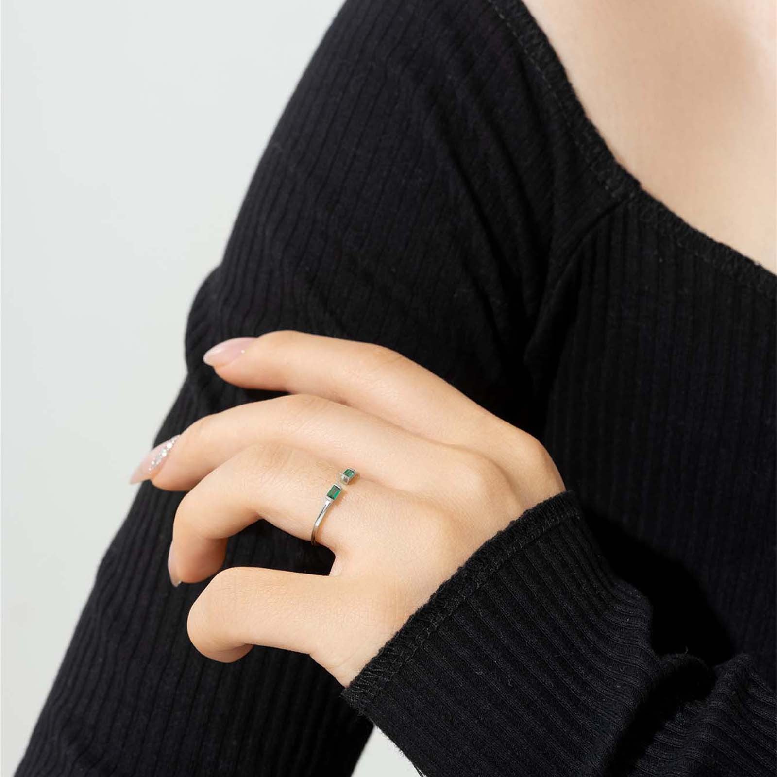 K Adjustable Opening Ring Fashion Simple