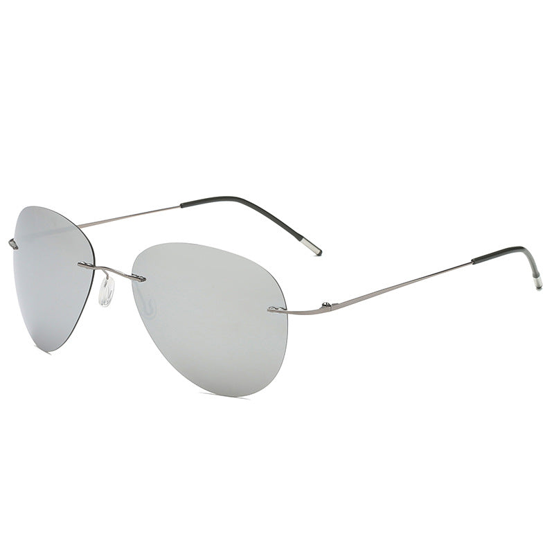 K New Frameless Ultralight Polarized Titanium Polarized Sunglasses