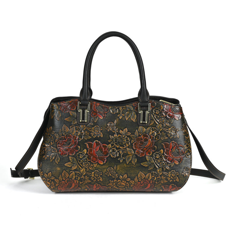 K Retro Large-Capacity Handheld Shoulder Bag