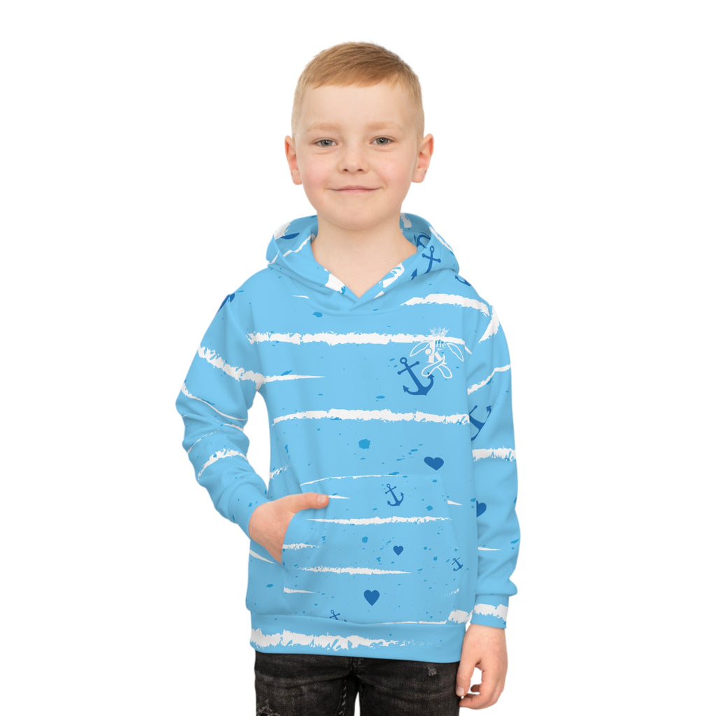 K Kids Nautical Anchor Hoodie M1W
