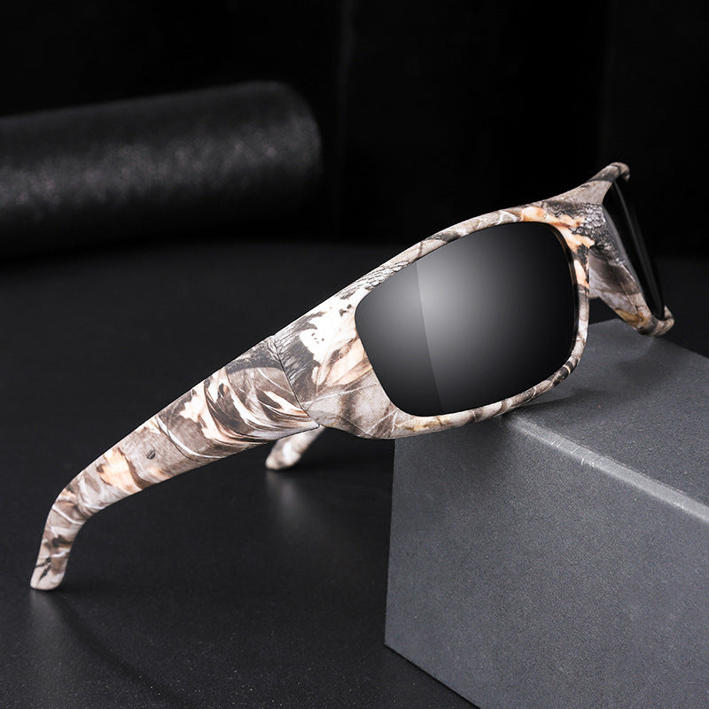 K Retro Camouflage Frame Polarized Glasses Outdoor Riding Shading