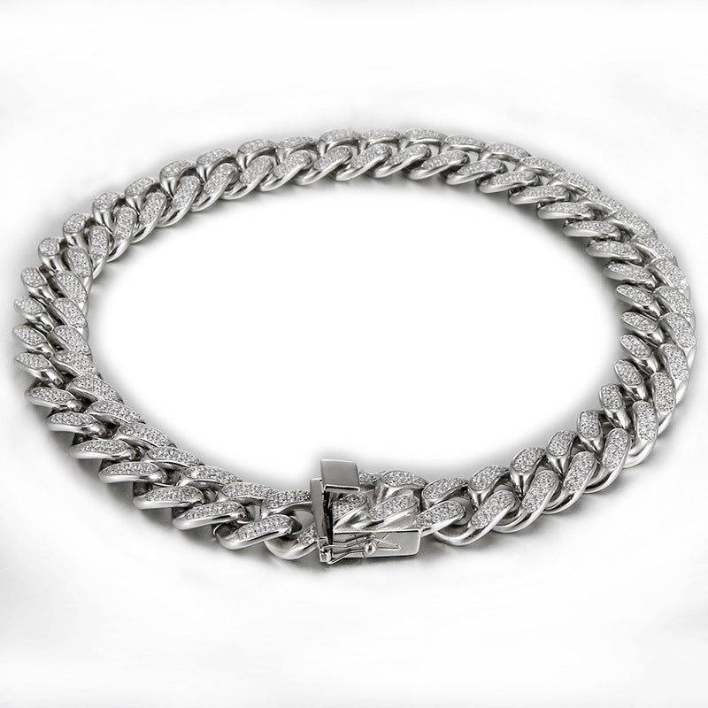 Hip-hop Chunky Titanium Steel Necklace For Men