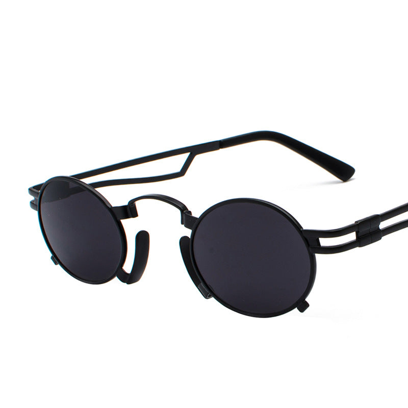 K Metal oval sunglasses