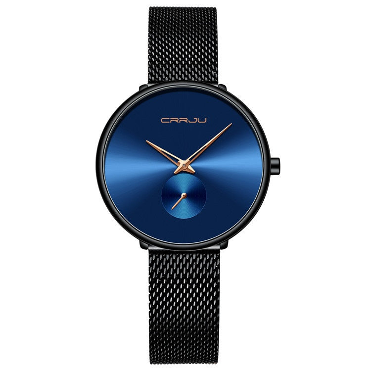 K Women's Stainless Steel Strap Mesh Strap Watch Simple