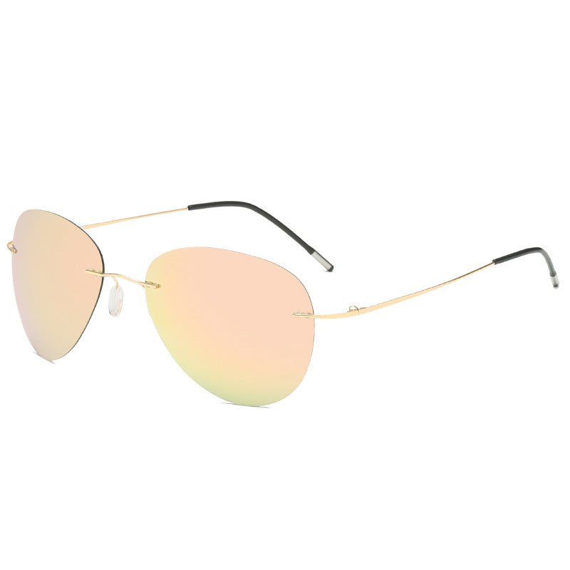 K New Frameless Ultralight Polarized Titanium Polarized Sunglasses