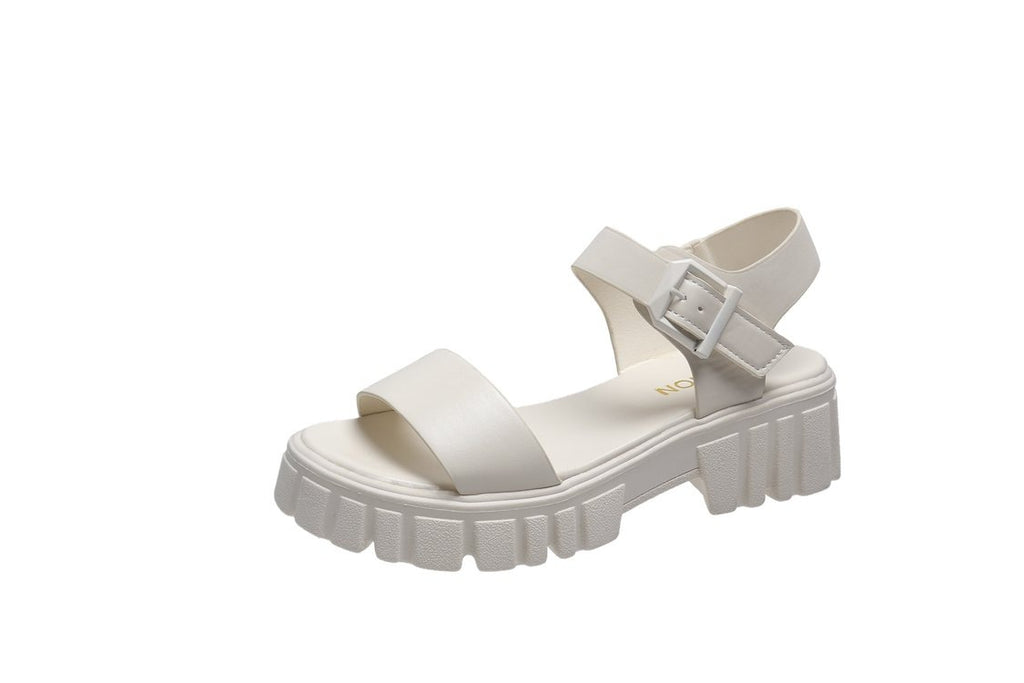 K Peep Toe Ankle-strap Buckle Sandals