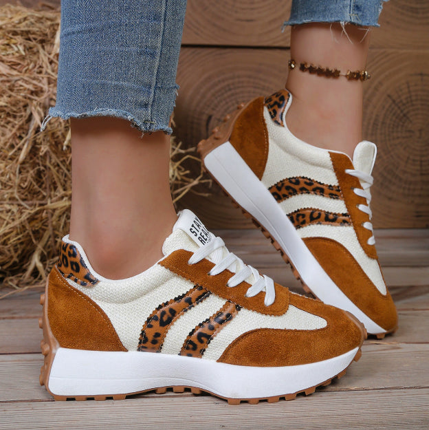 K Stripe Lace-up Sneakers Women's