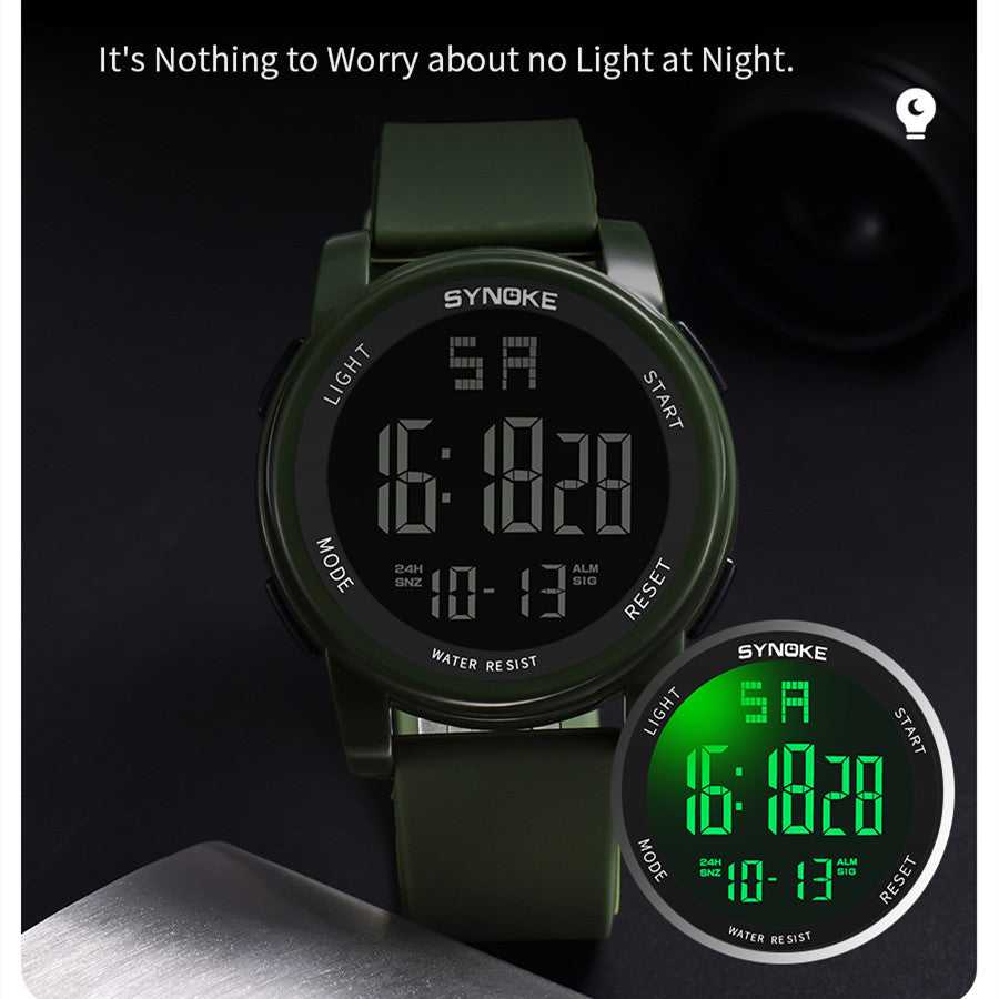 K Mens Outdoor Sports Electronic Watch For Swimming