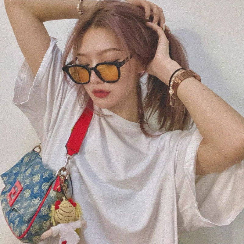 K Plastic Fashionable All Matching Sunglasses