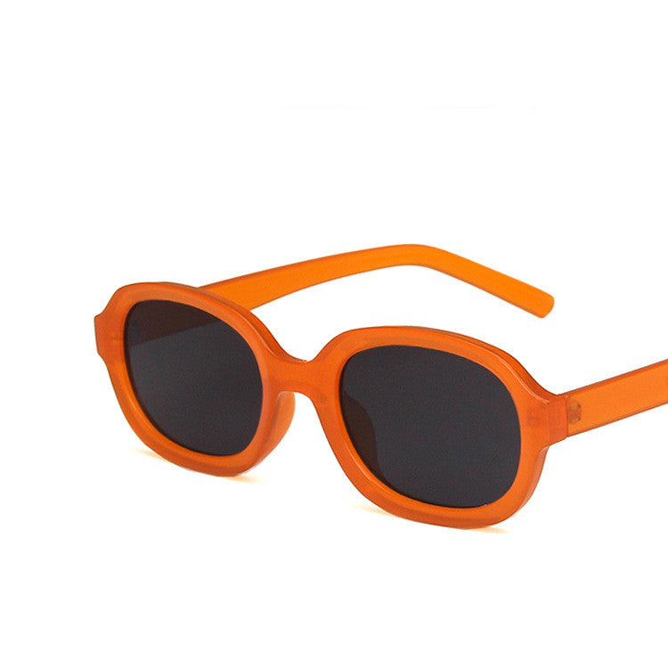 K Oval Trend Fashion Concave Statement Sunglasses