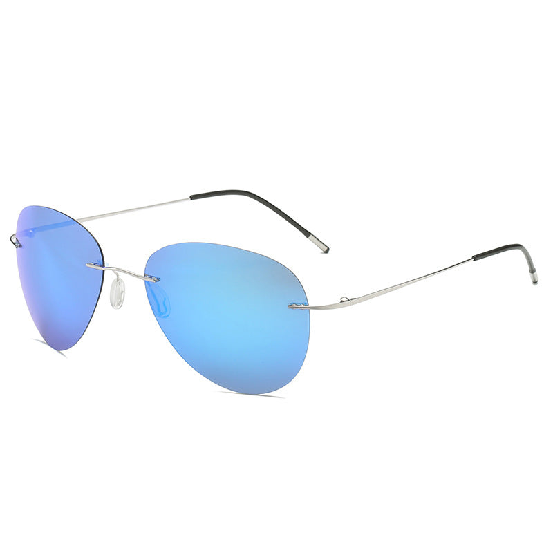 K New Frameless Ultralight Polarized Titanium Polarized Sunglasses