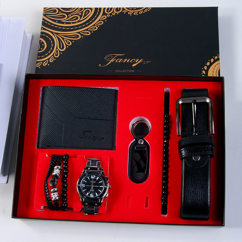 K Cross-Border Men's Gift Business Gift Suit Belt Wallet For Boyfriend Valentine's Day Christmas Gift