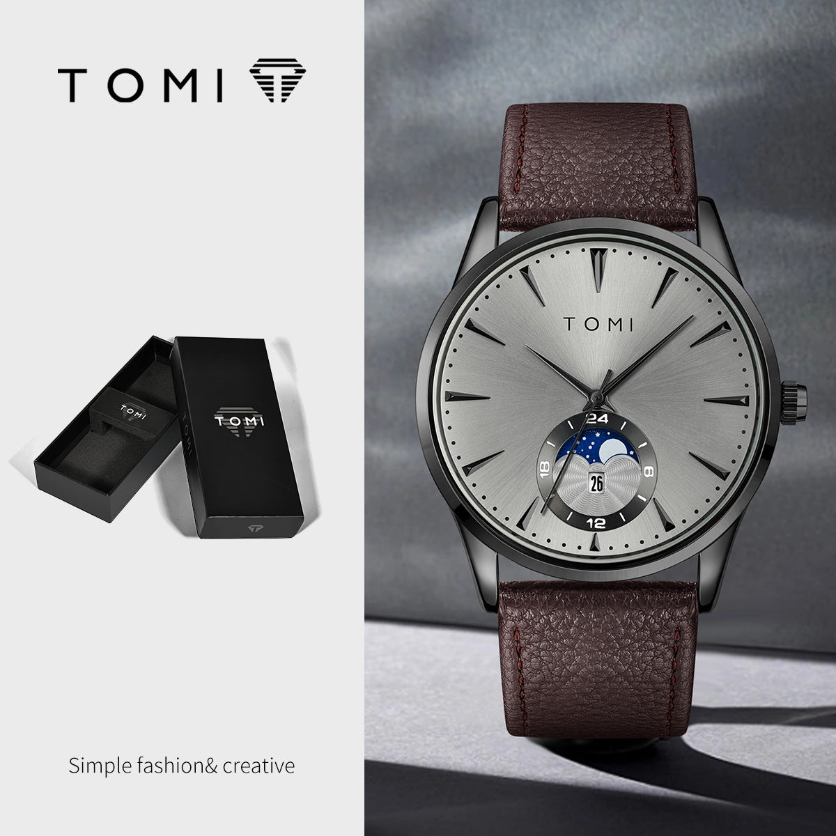 K Korean-style Fashionable Round Watch