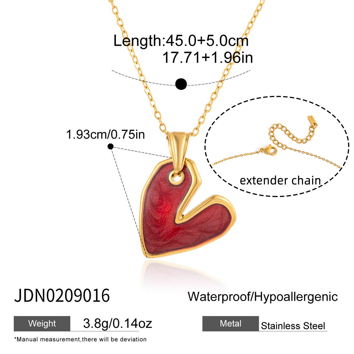K Retro Stainless Steel Oil-drip Pendant Necklacelight Luxury