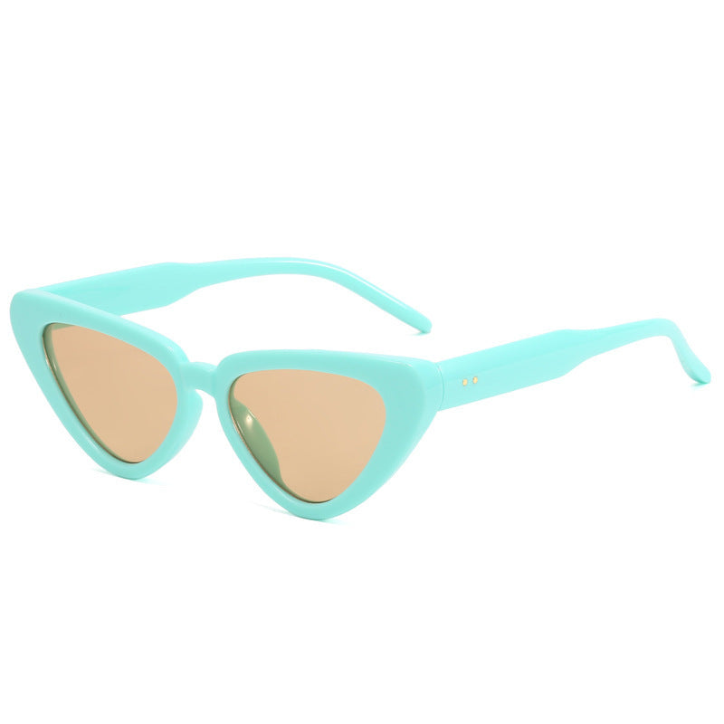 K Cat-eye Triangular Sunglasses For Women Fashionable UV Protection Shades