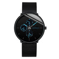 K Men's Mesh-band Quartz Casual Business Luminous Watch