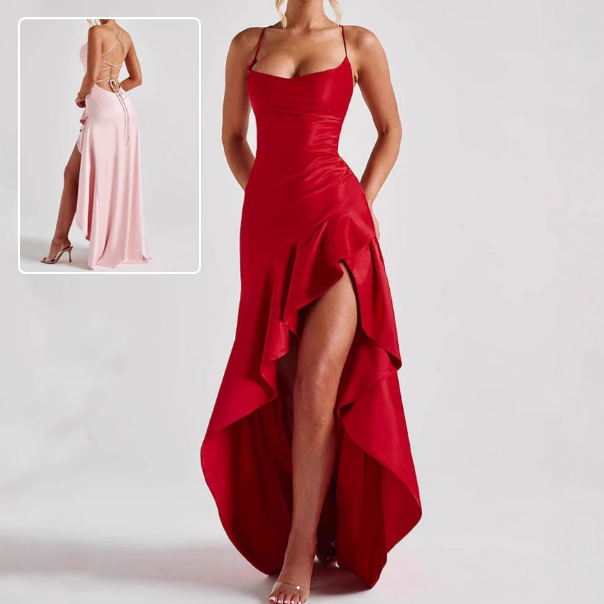 K Women's Backless Ruffles