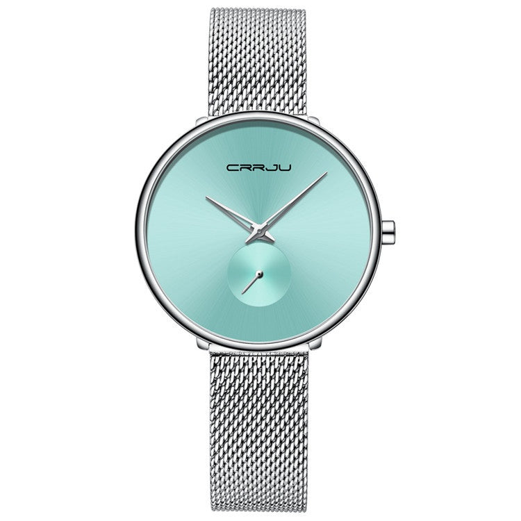 K Women's Stainless Steel Strap Mesh Strap Watch Simple