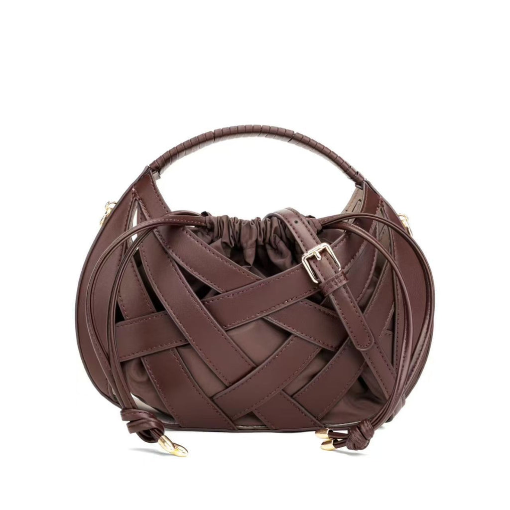 K Large-capacity Woven Hollow-out Single-shoulder Crossbody Bag